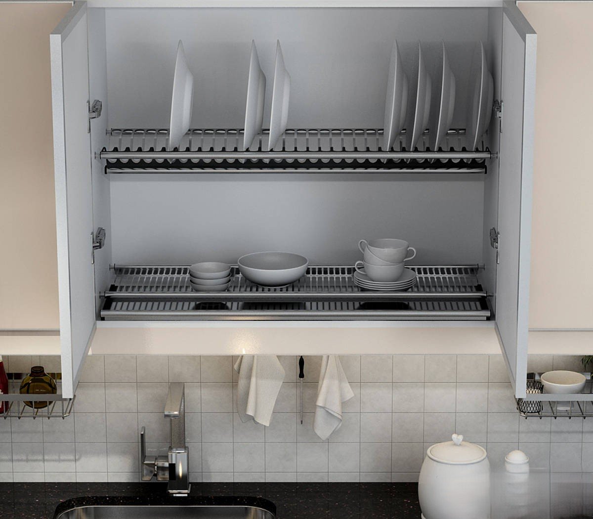 WALL UNIT DISH RACK